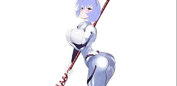  [Hentai] Rei Ayanami of Evangelion has huge breasts and big tits, and a juicy ass !